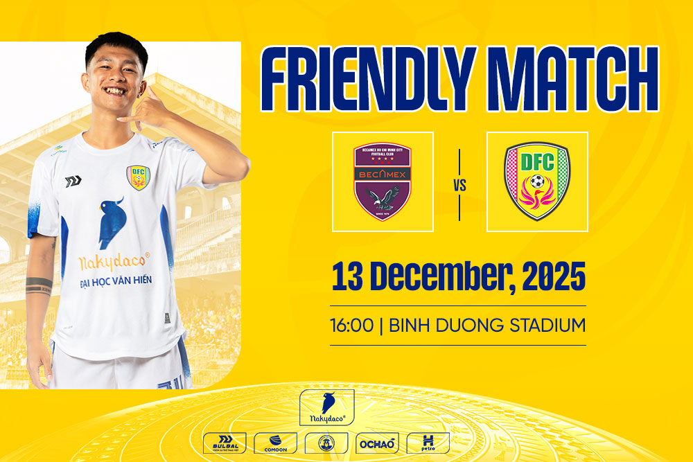 Đồng Tháp FC sẽ có trận giao hữu chất lượng với Becamex TP. Hồ Chí Minh