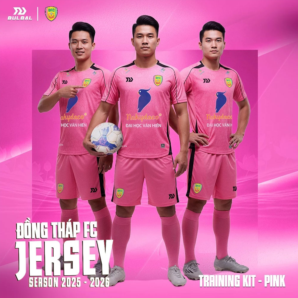 Bộ Thi đấu Đồng Tháp FC  2025/26 - Hồng