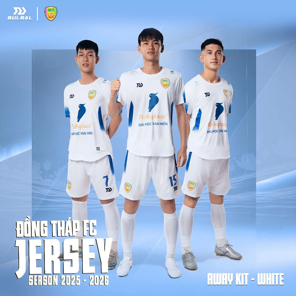 Bộ Thi đấu Đồng Tháp FC  2025/26 - Trắng