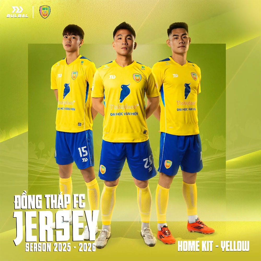 Bộ Thi đấu Đồng Tháp FC  2025/26 - Vàng